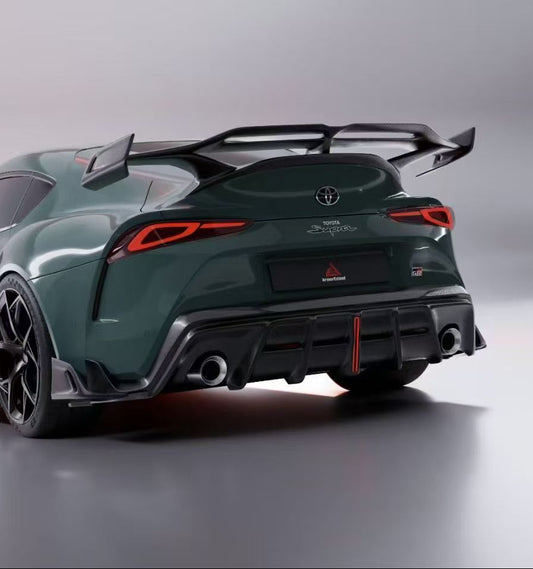 Toyota Supra MK5 A90 A91 3.0 2.0 2020-ON with Aftermarket Parts - AE Style Rear Wing Spoiler Carbon Fiber from ArmorExtend