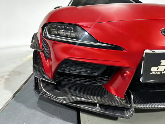 Toyota Supra MK5 A90 A91 3.0 2.0 2020-ON with Aftermarket Parts - AG Style Front Lip & Splitter Carbon Fiber from ArmorExtend