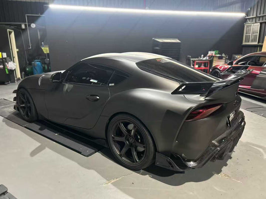 Toyota Supra MK5 A90 A91 3.0 2.0 2020-ON with Aftermarket Parts - AE Style Rear Diffuser & Canards Carbon Fiber from ArmorExtend