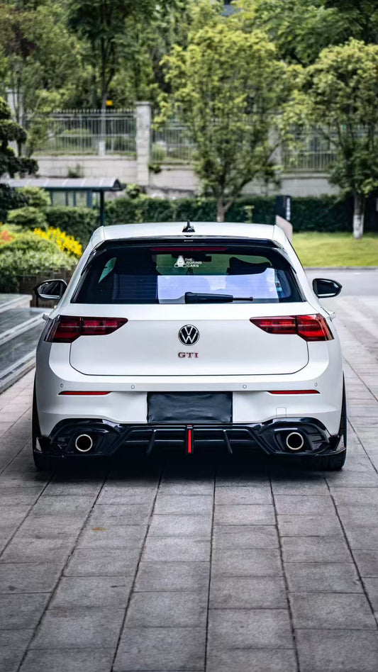 Volkswagen GTI & R-line MK8 2022 2023 2024 with Aftermarket Parts - AE Style Front Lip Carbon Fiber from ArmorExtend