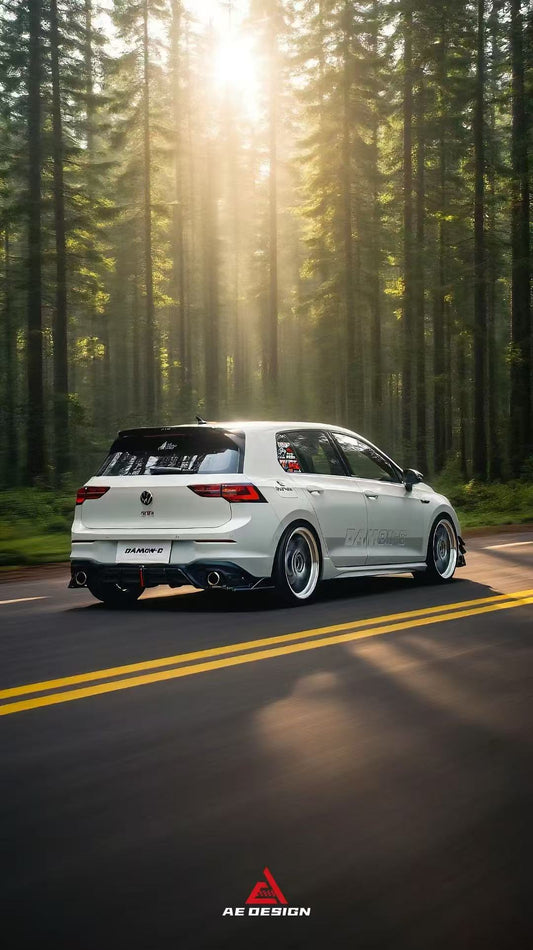 Volkswagen GTI & R-line MK8 2020 2021 2022 2023 2024 with Aftermarket Parts - AE Style Rear Roof Spoiler Carbon Fiber from ArmorExtend