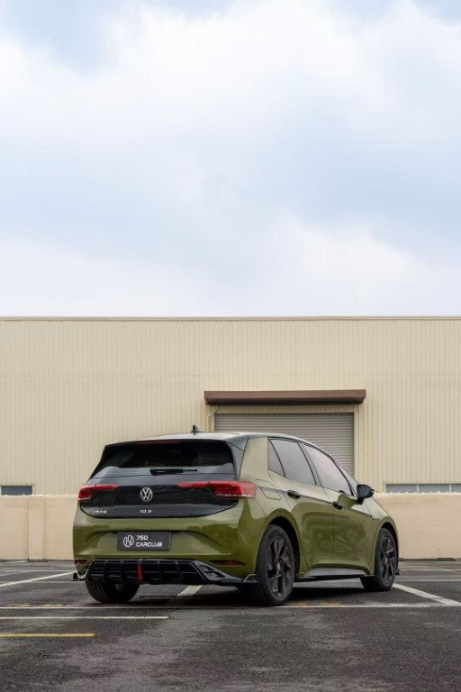 Volkswagen ID.3 Pro Performance / S E11E12 2020 2021 2022 with Aftermarket Parts - AE Rear Diffuser & Canards Carbon Fiber from ArmorExtend