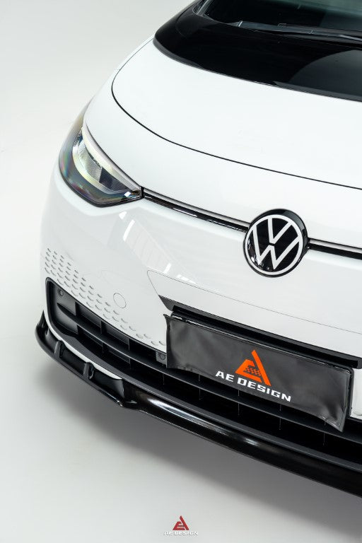 Volkswagen ID.3 Pro Performance / S E11E12 2020 2021 2022 with Aftermarket Parts - AE Front Lip Carbon Fiber from ArmorExtend