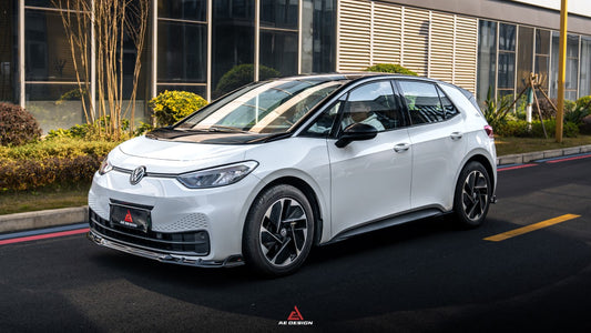 Volkswagen ID.3 Pro Performance / S E11E12 2020 2021 2022 with Aftermarket Parts - AE Front Lip Carbon Fiber from ArmorExtend