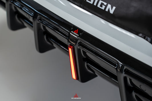 Volkswagen ID.3 Pro Performance / S E11E12 2020 2021 2022 with Aftermarket Parts - AE Rear Diffuser & Canards Carbon Fiber from ArmorExtend