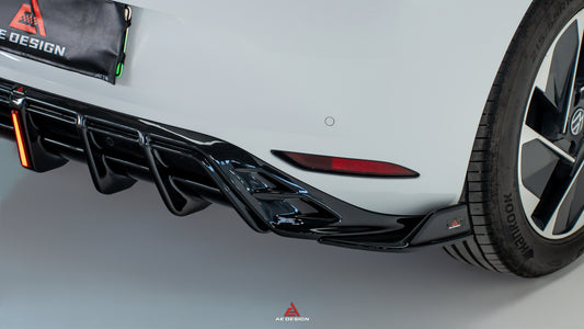 Volkswagen ID.3 Pro Performance / S E11E12 2020 2021 2022 with Aftermarket Parts - AE Rear Diffuser & Canards Carbon Fiber from ArmorExtend