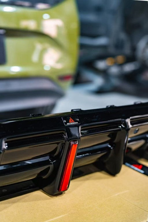 Volkswagen ID.3 Pro Performance / S E11E12 2020 2021 2022 with Aftermarket Parts - AE Rear Diffuser & Canards Carbon Fiber from ArmorExtend