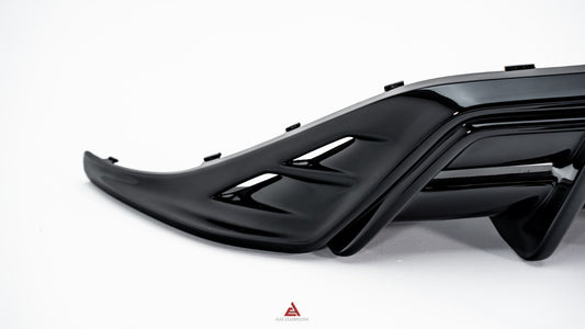 Volkswagen ID.3 Pro Performance / S E11E12 2020 2021 2022 with Aftermarket Parts - AE Rear Diffuser & Canards Carbon Fiber from ArmorExtend