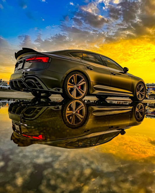 Your Audi RS5 B9.5 2020 2021 2022 2023 2024 with Aftermarket Parts - AE Style Rear Diffuser Carbon Fiber from ArmorExtend