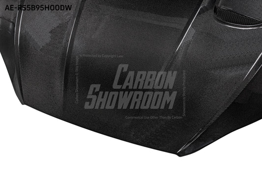 Audi RS5 S5 A5 B9 B9.5 2017 2018 2019 2020 2021 2022 2023 2024 with Aftermarket Parts - AE Style Hood Bonnet Carbon Fiber from ArmorExtend