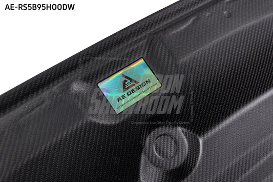 Audi RS5 S5 A5 B9 B9.5 2017 2018 2019 2020 2021 2022 2023 2024 with Aftermarket Parts - AE Style Hood Bonnet Carbon Fiber from ArmorExtend