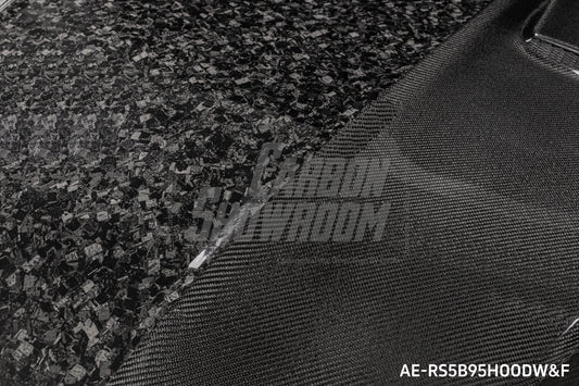 Audi RS5 S5 A5 B9 B9.5 2017 2018 2019 2020 2021 2022 2023 2024 with Aftermarket Parts - AE Style Hood Bonnet Carbon Fiber from ArmorExtend