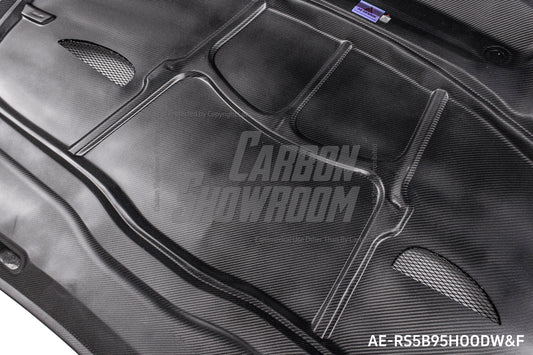 Audi RS5 S5 A5 B9 B9.5 2017 2018 2019 2020 2021 2022 2023 2024 with Aftermarket Parts - AE Style Hood Bonnet Carbon Fiber from ArmorExtend