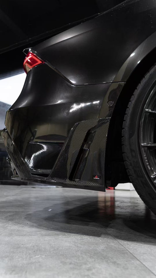 Audi RS6 C8 2020 2021 2022 2023 2024 & RS7 C8 2020 2021 2022 2023 2024 with Aftermarket Parts - AE Rear Diffuser & Canards Carbon Fiber from ArmorExtend