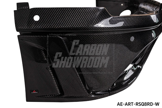 Audi RSQ8 2021 2022 2023 2024 SQ8 Q8 (requires you to upgrade the exhaust tips to RSQ8 version) 2020 2021 2022 2023 2024 with Aftermarket Parts - AE Rear Diffuser Pre-Preg Carbon Fiber from ArmorExtend