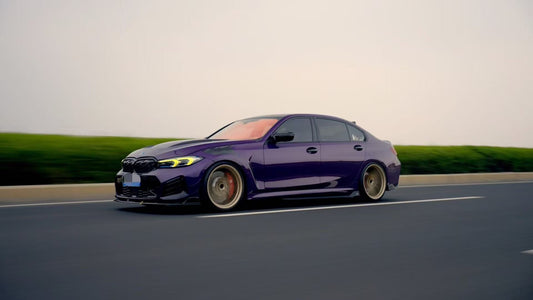 BMW 3 Series G20 330i M340i 2023 2024 LCI with Aftermarket Parts - Plustic Style Side Skirts ABS from ArmorExtend