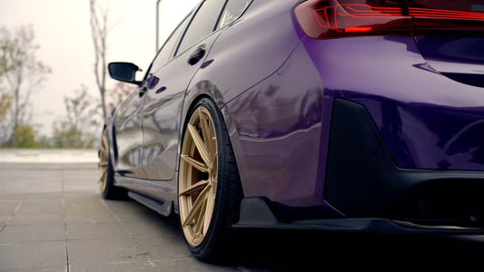BMW 3 Series G20 330i M340i 2023 2024 LCI with Aftermarket Parts - Plustic Style Side Skirts ABS from ArmorExtend