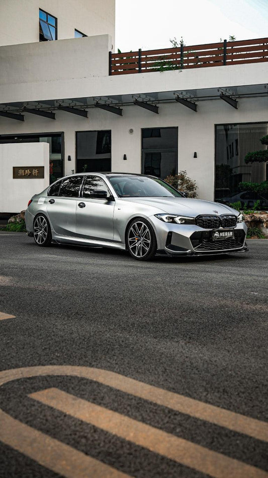 BMW 3 Series G20 330i M340i 2023 2024 LCI with Aftermarket Parts - Plustic Style Side Skirts ABS from ArmorExtend