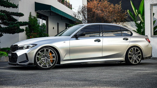 BMW 3 Series G20 330i M340i 2023 2024 LCI with Aftermarket Parts - Plustic Style Side Skirts ABS from ArmorExtend