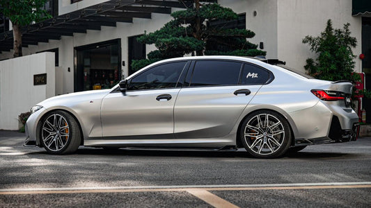 BMW 3 Series G20 330i M340i 2023 2024 LCI with Aftermarket Parts - Plustic Style Side Skirts ABS from ArmorExtend