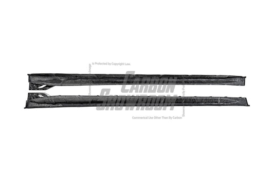 BMW M3 G80 G81 2021 2022 2023 2024 & M4 G82 G83 2021 2022 2023 2024 with Aftermarket Parts - AE Style Side Skirts Carbon Fiber from ArmorExtend