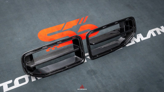 BMW M2C M2 G87 2023-ON with Aftermarket Parts - Front Kidney Grill Dry Pre-preg Carbon Fiber from Armorextend