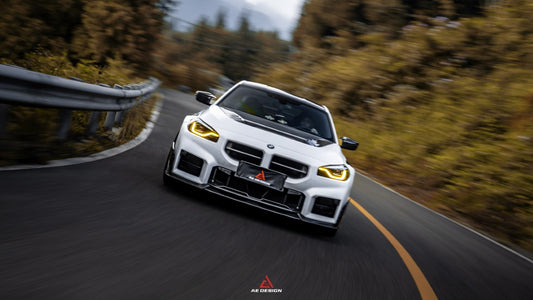 BMW M2C M2 G87 2023-ON with Aftermarket Parts - Front Kidney Grill Dry Pre-preg Carbon Fiber from Armorextend