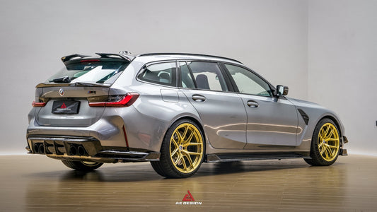 BMW M3CS M3C M3 G81 2021-ON & 3 Series M340i 330i G21 (Fits Both Pre-LCI & LCI) 2019-ON with Aftermarket Parts - Rear Roof Spoiler Dry Pre-preg Carbon Fiber from Armorextend