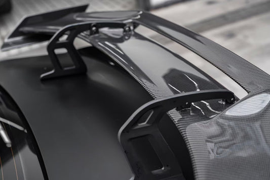 BMW M3 M3C M3CS G80 2021 2022 2023 2024 with Aftermarket Parts - AE V2 Rear Wing Carbon Fiber from ArmorExtend