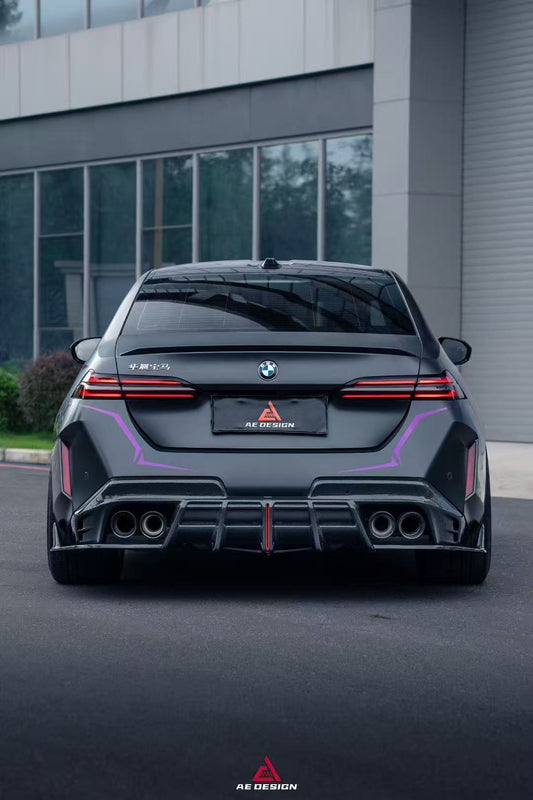 BMW M5C M5 G90 2024-ON with Aftermarket Parts - Rear Diffuser & Canards Pre-preg Carbon Fiber from Armorextend