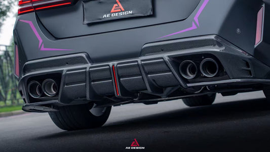 BMW M5C M5 G90 2024-ON with Aftermarket Parts - Rear Diffuser & Canards Pre-preg Carbon Fiber from Armorextend