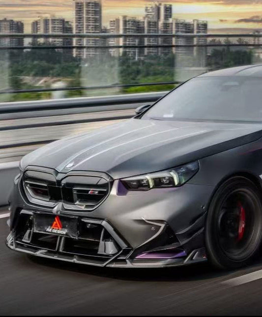 BMW M5C M5 G90 2024-ON with Aftermarket Parts - Front Lip Pre-preg Carbon Fiber from Armorextend