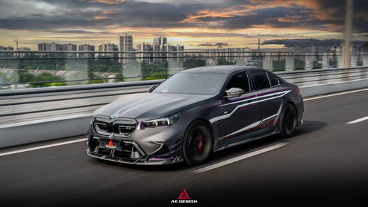 BMW M5C M5 G90 2024-ON with Aftermarket Parts - Front Lip Pre-preg Carbon Fiber from Armorextend