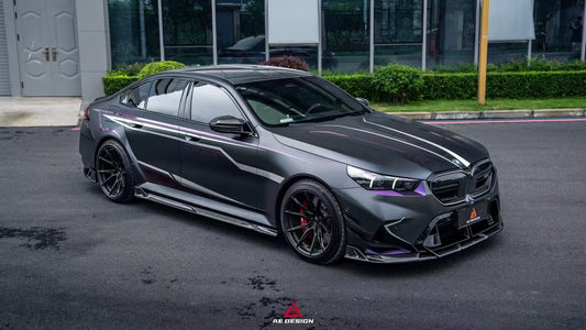 BMW M5C M5 G90 2024-ON with Aftermarket Parts - Front Lip Pre-preg Carbon Fiber from Armorextend