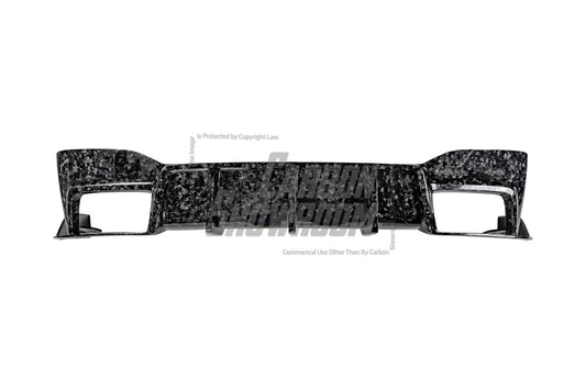 BMW M5/M5C F90 (Fits Both Pre-LCI & LCI) 2018 2019 2020 2021 2022 2023 2024 & 5 Series G30 540i (With M-Package Bumper) M550i (Fits Both Pre-LCI & LCI) 2017 2018 2019 2020 2021 2022 2023 2024 with Aftermarket Parts - AE Rear Diffuser Carbon Fiber from ArmorExtend
