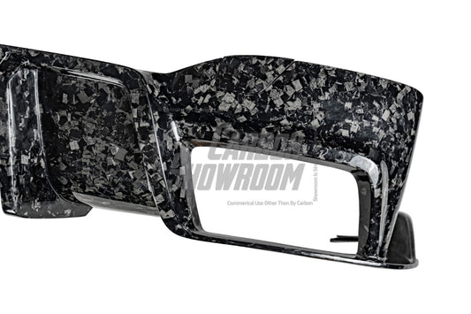 BMW M5/M5C F90 (Fits Both Pre-LCI & LCI) 2018 2019 2020 2021 2022 2023 2024 & 5 Series G30 540i (With M-Package Bumper) M550i (Fits Both Pre-LCI & LCI) 2017 2018 2019 2020 2021 2022 2023 2024 with Aftermarket Parts - AE Rear Diffuser Carbon Fiber from ArmorExtend