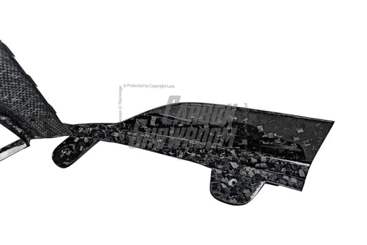 BMW M5/M5C F90 (Fits Both Pre-LCI & LCI) 2018 2019 2020 2021 2022 2023 2024 & 5 Series G30 540i (With M-Package Bumper) M550i (Fits Both Pre-LCI & LCI) 2017 2018 2019 2020 2021 2022 2023 2024 with Aftermarket Parts - AE Rear Diffuser Carbon Fiber from ArmorExtend