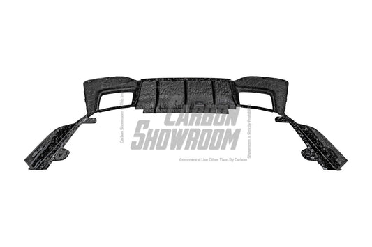 BMW M5/M5C F90 (Fits Both Pre-LCI & LCI) 2018 2019 2020 2021 2022 2023 2024 & 5 Series G30 540i (With M-Package Bumper) M550i (Fits Both Pre-LCI & LCI) 2017 2018 2019 2020 2021 2022 2023 2024 with Aftermarket Parts - AE Rear Diffuser Carbon Fiber from ArmorExtend