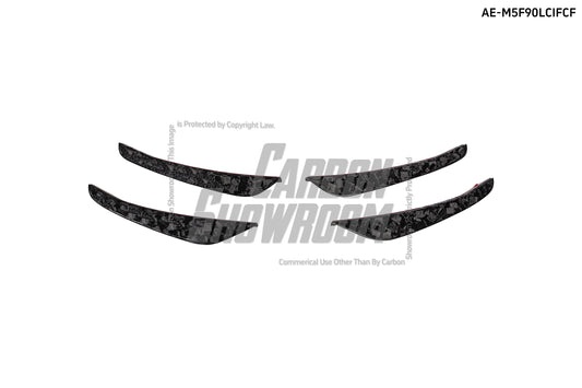 BMW M5/M5C F90 Pre-LCI 2018 2019 2020 & M5/M5C F90 LCI 2021 2022 2023 2024 with Aftermarket Parts - AE Front Canards Carbon Fiber from ArmorExtend