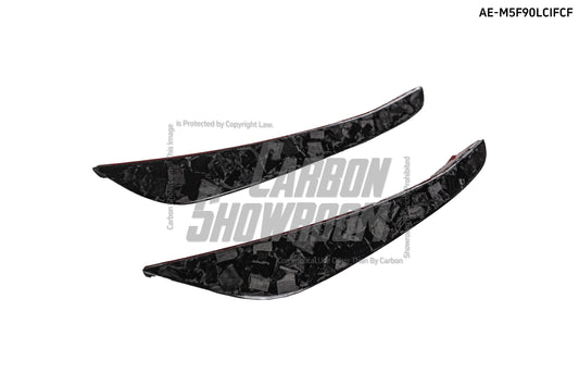 BMW M5/M5C F90 Pre-LCI 2018 2019 2020 & M5/M5C F90 LCI 2021 2022 2023 2024 with Aftermarket Parts - AE Front Canards Carbon Fiber from ArmorExtend