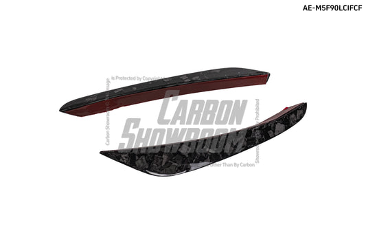 BMW M5/M5C F90 Pre-LCI 2018 2019 2020 & M5/M5C F90 LCI 2021 2022 2023 2024 with Aftermarket Parts - AE Front Canards Carbon Fiber from ArmorExtend