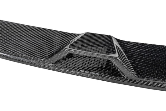 BMW M5 / M5C F90 Pre-LCI 2018 2019 2020 & M5 / M5C F90 LCI 2021 2022 2023 2024 With Aftermarket Parts - AE Lower Lip & Middle Lip Carbon Fiber from ArmorExtend