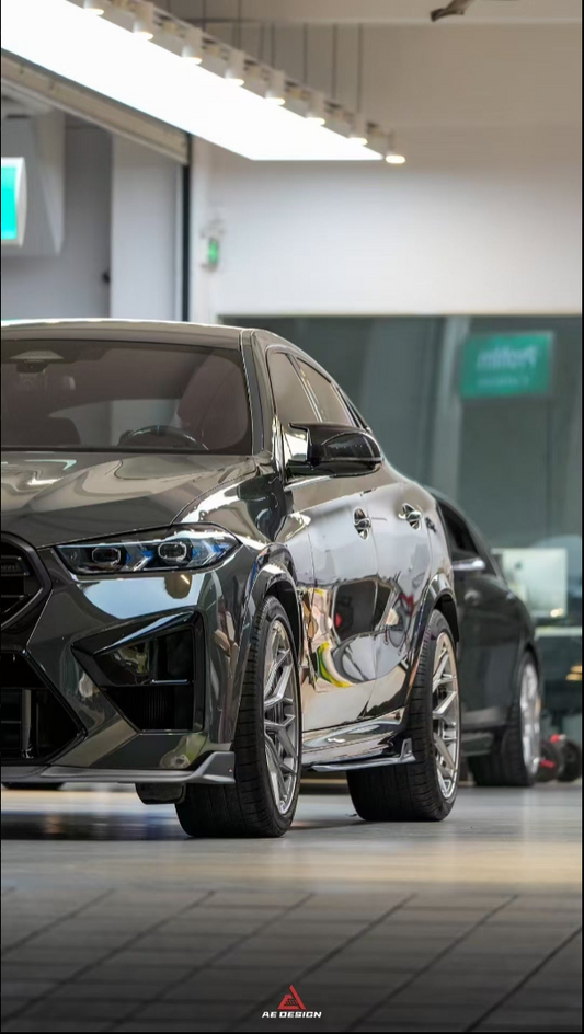 BMW X3 G01 & X4 G02 s/x Drive 30i M40i 2019-ON & X3M F97 & X4M F98 (Fits Both Pre-LCI & LCI) 2019-ON with Aftermarket Parts - AE V2 Side Skirts Carbon Fiber from ArmorExtend