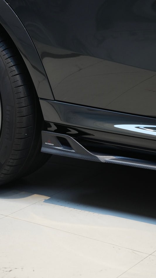BMW X3 G01 & X4 G02 s/x Drive 30i M40i 2019-ON & X3M F97 & X4M F98 (Fits Both Pre-LCI & LCI) 2019-ON with Aftermarket Parts - AE V2 Side Skirts Carbon Fiber from ArmorExtend