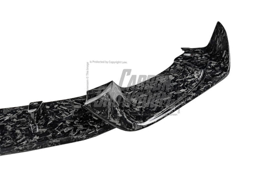 BMW X3M X3MC F97 Pre-LCI 2019 2020 2021 & X4M X4MC F98 Pre-LCI 2019 2020 2021 with Aftermarket Parts - AE Front Lip Carbon Fiber from ArmorExtend