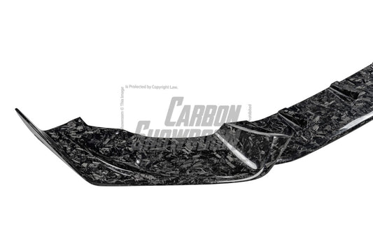 BMW X3M X3MC F97 Pre-LCI 2019 2020 2021 & X4M X4MC F98 Pre-LCI 2019 2020 2021 with Aftermarket Parts - AE Front Lip Carbon Fiber from ArmorExtend