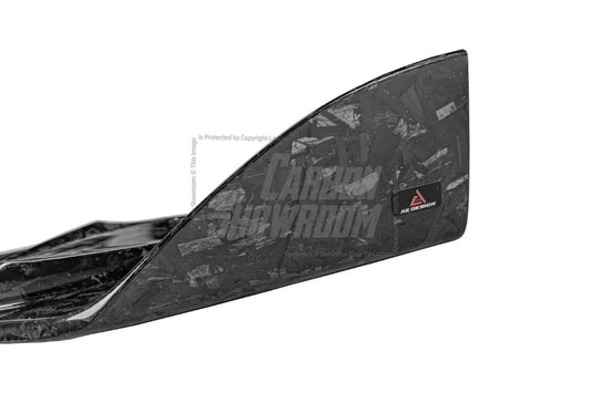 BMW X3M X3MC F97 Pre-LCI 2019 2020 2021 & X4M X4MC F98 Pre-LCI 2019 2020 2021 with Aftermarket Parts - AE Front Lip Carbon Fiber from ArmorExtend