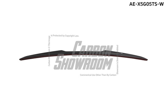 BMW X5 G05 M50i X/S Drive 40i (with M-Package) (Fits Both Pre-LCI & LCI) 2019-ON & X5M X5MC F95 (Fits Both Pre-LCI & LCI) 2020 2021 2022 2023 2024 with Aftermarket Parts - AE Style Rear Spoiler Carbon Fiber from ArmorExtend