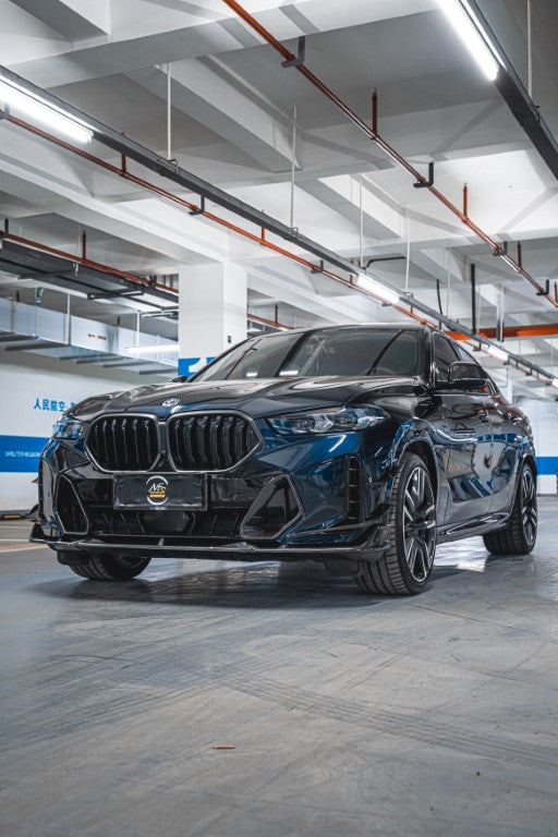 BMW X6 M60i xDrive40i G06 LCI 2024-ON with Aftermarket Parts - AE Front Lip Carbon Fiber from ArmorExtend