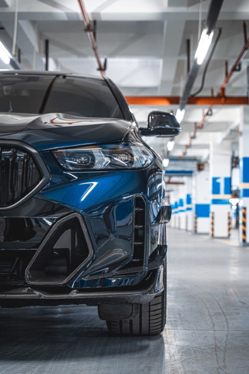 BMW X6 M60i xDrive40i G06 LCI 2024-ON with Aftermarket Parts - AE Front Lip Carbon Fiber from ArmorExtend
